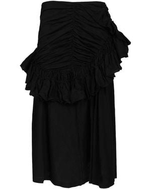 Dries Van Noten Humairah Ruffle Skirt - Black
