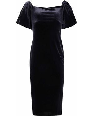 Ralph Lauren "Faraine" Short Sleeves Cocktail Dress - Black
