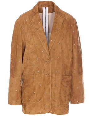 S.w.o.r.d 6.6.44 Suede Jacket - Brown