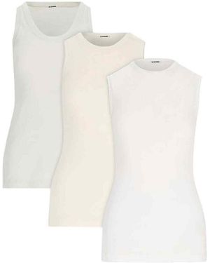 Jil Sander Set 3 Tank Top - White
