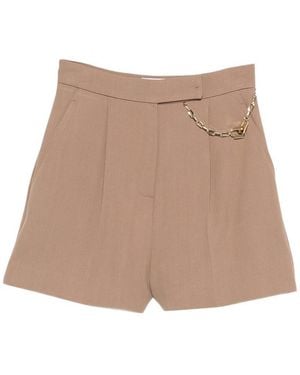 Elisabetta Franchi Chain Shorts - Natural