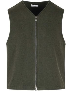 Rier Mole Wool Vest - Green