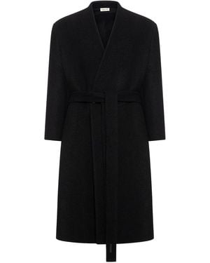 Fear Of God Wool Shoulderless Coat - Black