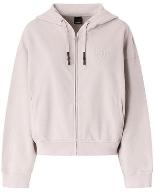 Pinko Cotton Zip-Up Sweatshirt - Pink