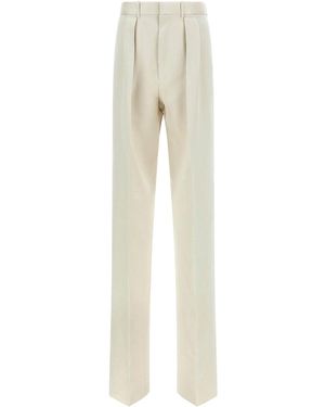Tom Ford Double-Pinch Trousers - Natural