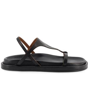 Atp Atelier Ultimate Leather Sandals - Black