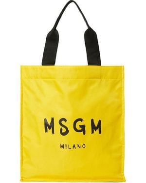 MSGM Msgm Signature Shopping - Yellow