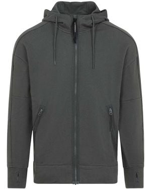 C.P. Company Cp Company Open Hoodie - Grey