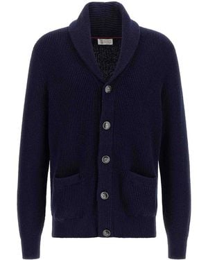 Brunello Cucinelli Cardigan - Blau