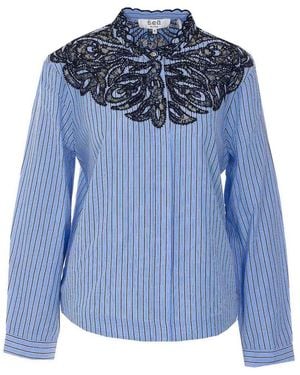 Sea Light Maella Stripe Shirt - Blue