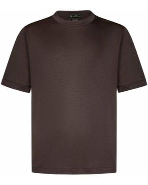 Franzese Collection Capital Crew Neck T-Shirt - Brown