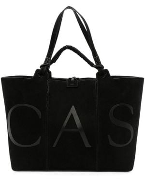 Casadei Leather Tote Bag - Black