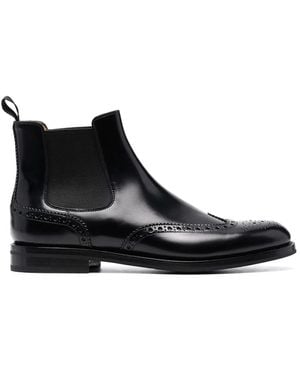 Church's Charlize Brogue-Detail Chelsea Boots - Black