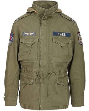 Polo Ralph Lauren The Iconic Military Jacket With Logo - Green
