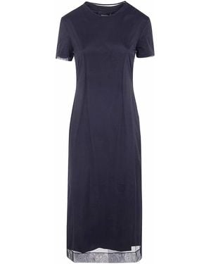 Simone Rocha Layered Liquid Dress - Blue