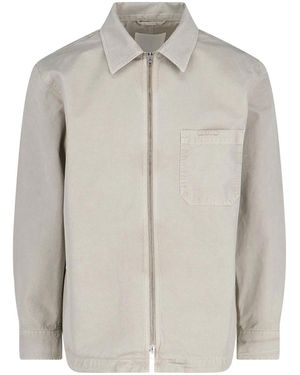 Closed Zip Shirt - Grey