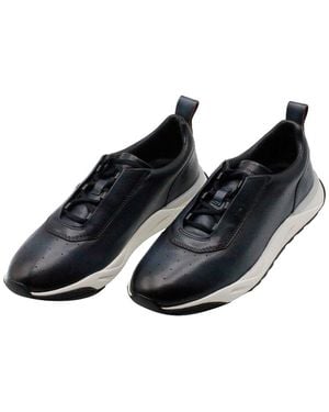 Santoni Trainers - Black