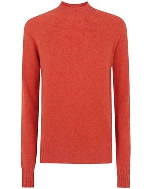 Drumohr Round Neck Sweater - Red