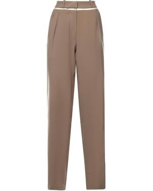 Nensi Dojaka Tailored Wide-Leg Pants - Natural
