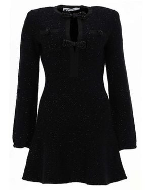 Self-Portrait Mini Dress With Cut-Out - Black