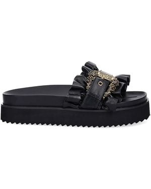 Versace Jeans Couture Arizona Rouche Sandal - Black