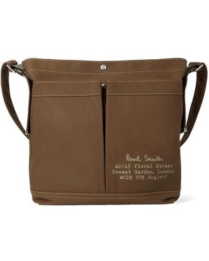 Paul Smith Millerain Floral Street Bag - Brown