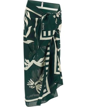 Eres Mandapa Sarong Skirt - Green