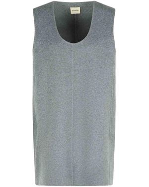 KHAITE Nyona Wool Dress - Gray
