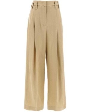 Jil Sander '100 Aw 36' Trousers - Natural