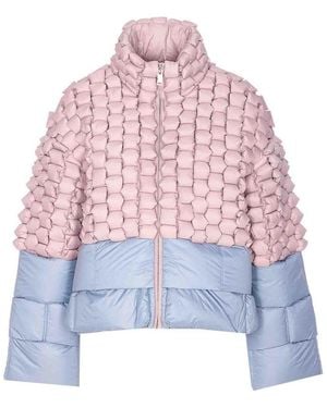 RAXXY Pattern Down Jacket - Pink