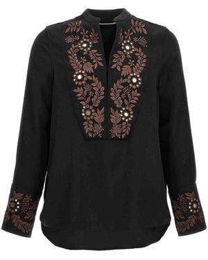 Wales Bonner Cairo Blouse - Black