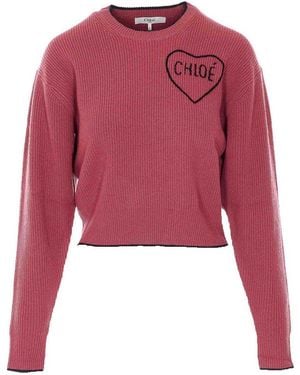 Chloé Coppery Jumper - Red