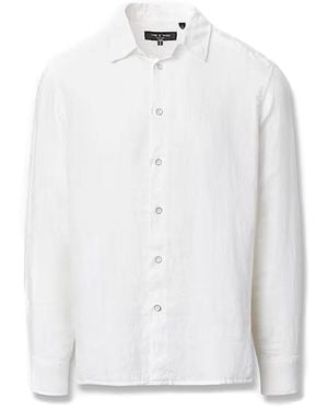Rag & Bone Finch Linen Shirt - White