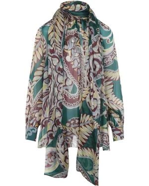 Etro Ruched Top - Blue