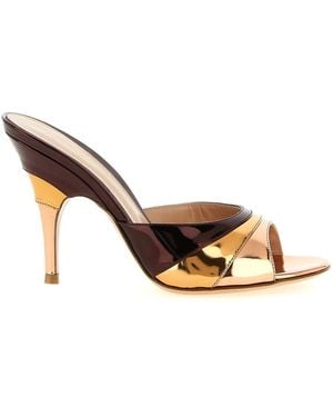 Gianvito Rossi Marea Mules - Metallic
