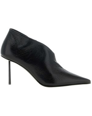 Le Silla Futura Leather Ankle Boots - Black
