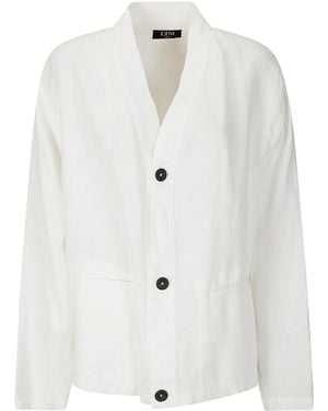 Cini Cardigan Mezzolitro - White