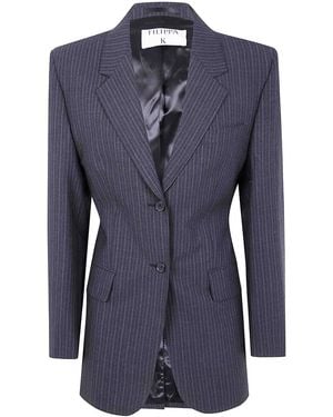 Filippa K Hourglass Pinstripe Blazer - Blue