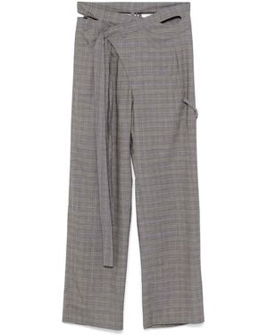 OTTOLINGER Checked Trousers - Grey
