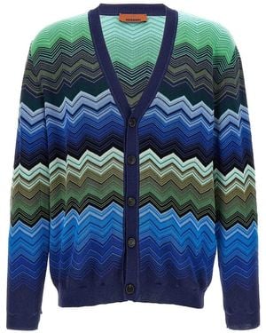 Missoni Zigzag Cardigan - Blue