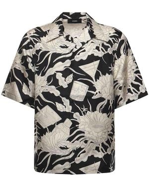 Amiri Cotton Cocktail Shirt - Gray