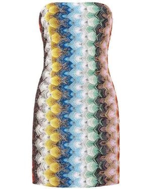 Missoni Bustier Mini Dress - Blue