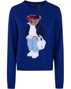 Polo Ralph Lauren Bear Pullover - Blue