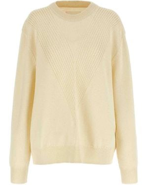 Jil Sander V-Pattern Jumper - Natural