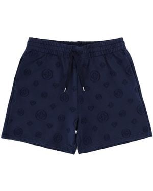 CASABLANCA Shorts With Logo - Blue