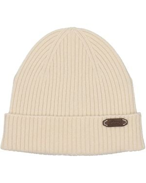 Brioni Fisherman's Rib Beanie - Natural