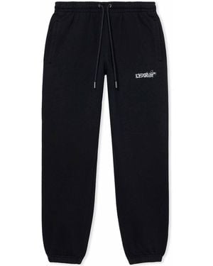 Off-White c/o Virgil Abloh Heraldic Treshold Arrows Cuffed Sweatpant - Blue