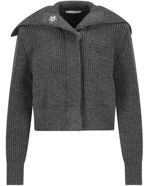 Givenchy Cardigan With Embroidery - Gray