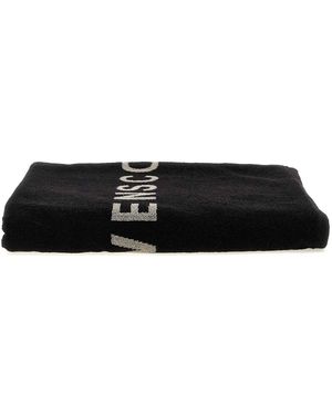 Rick Owens Beach Towel Written - Black