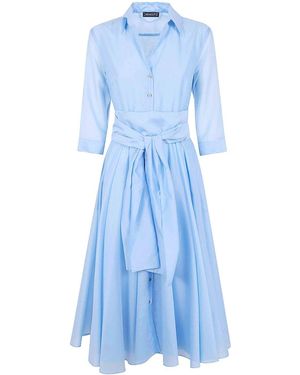 DR. HOPE Long Round Dress - Blue